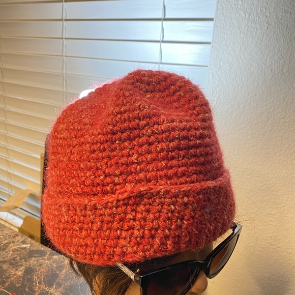 Ganshhimal Women’s Red hand knitting Wool Winter Hat Sz One Fit All - Picture 12 of 12